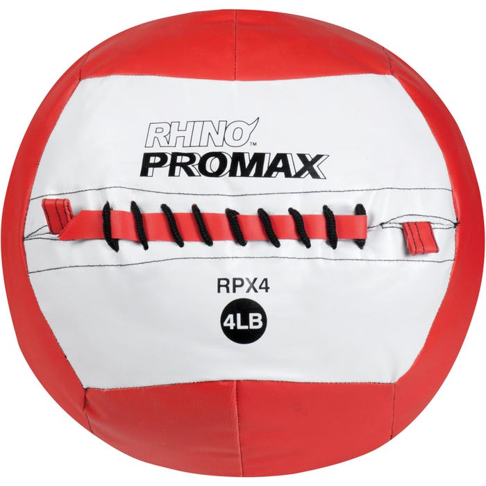 Champion Sports Rhino Skin Promax Medicine Ball, 4 Pounds, Red