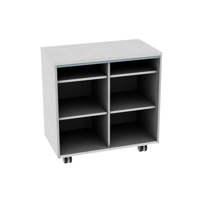 Fleetwood Designer 2.0 Cabinet, Six Cubbies, No Door, Magnetic Pegboard Back