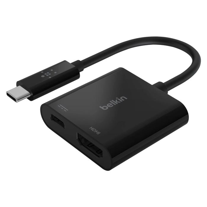 Belkin USB-C to HDMI and Charge Adapter, Black