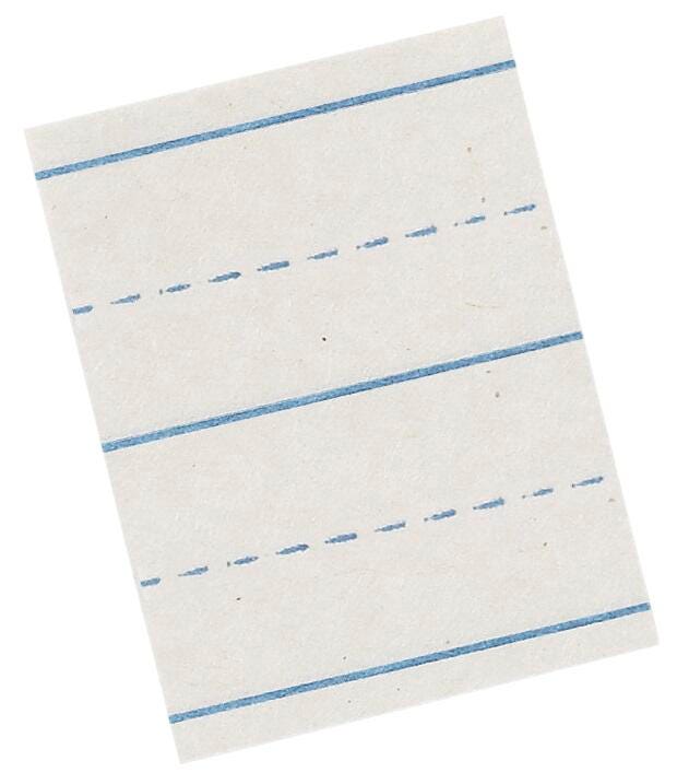 School Smart Picture Story Paper, 7/8 Inch Rule, 9 x 12 Inches, 500 Sheets 085220