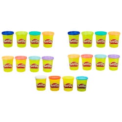 Play-Doh Assorted Colors, 4 Ounces, Set of 20, Item Number 2089135