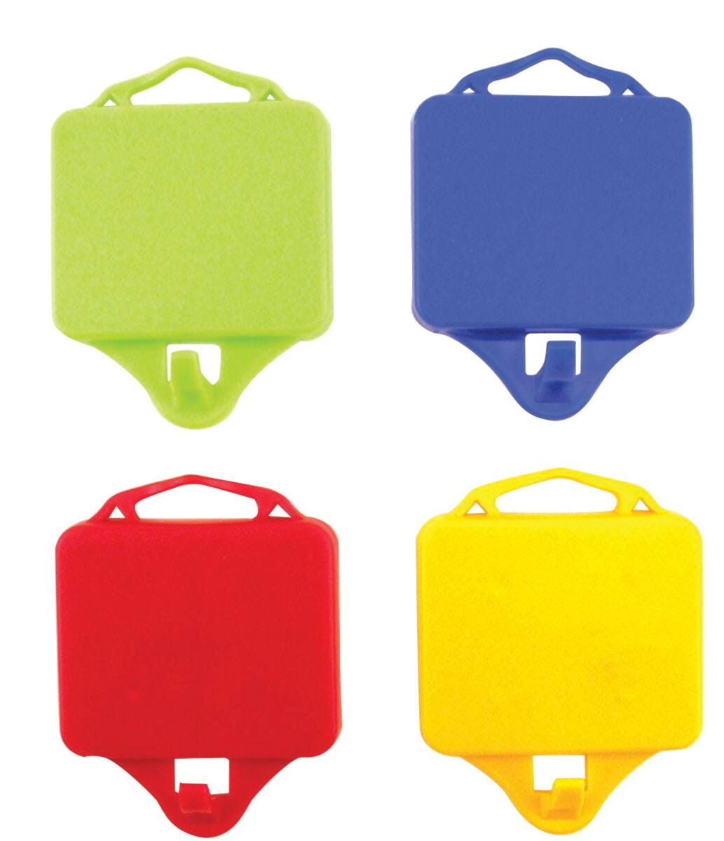 The Pencil Grip Inc Hooks Magnetic, Assorted Colors, Pack of 4, Item Number 2093981