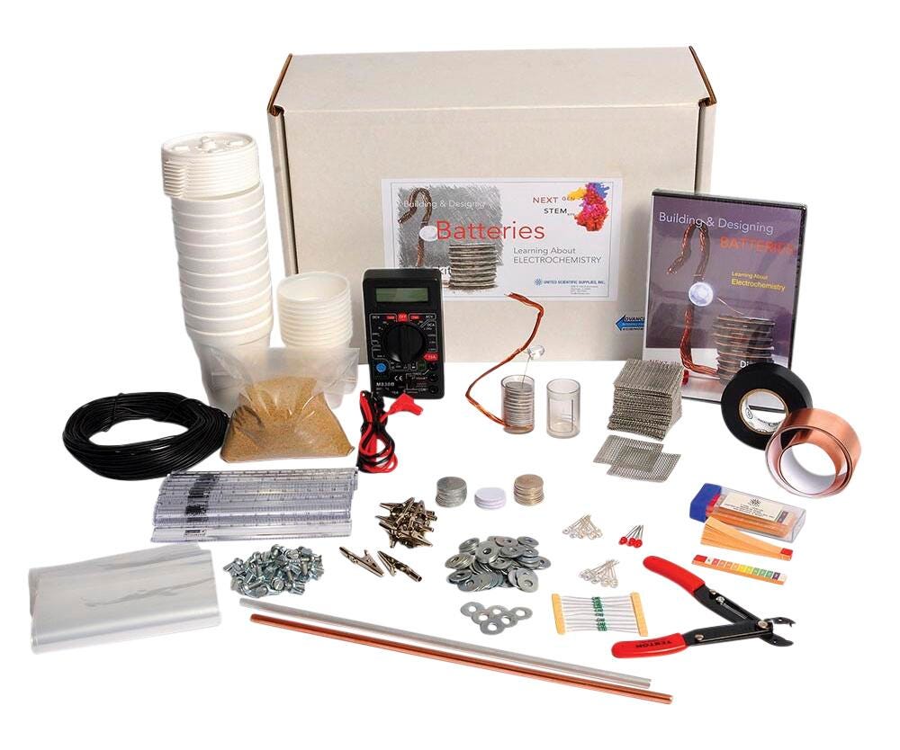 United Scientific STEM Building and Designing Batteries Kit 1562463