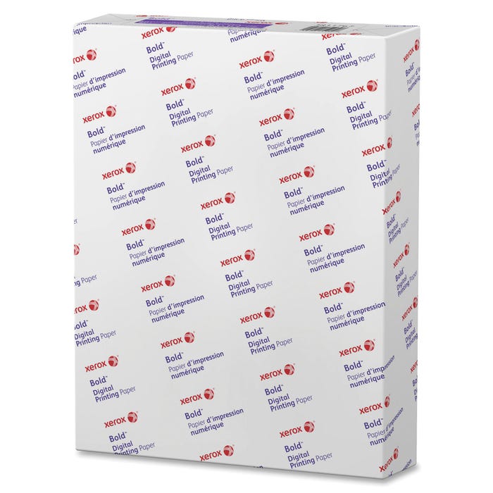Xerox Bold Digital Printing Paper, 8-1/2 x 11 Inches, 60 lb, White, 250 Sheets