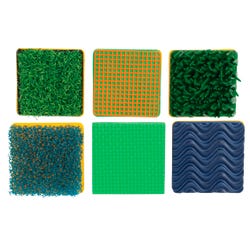 Ready2Learn Assorted Pattern Textured Stamps, 2-3/8 x 2-3/8 Inches, Set of 6 408851