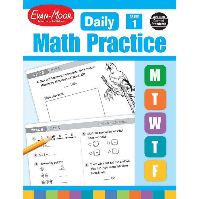 Evan-Moor Daily Math Practice, Grade 1