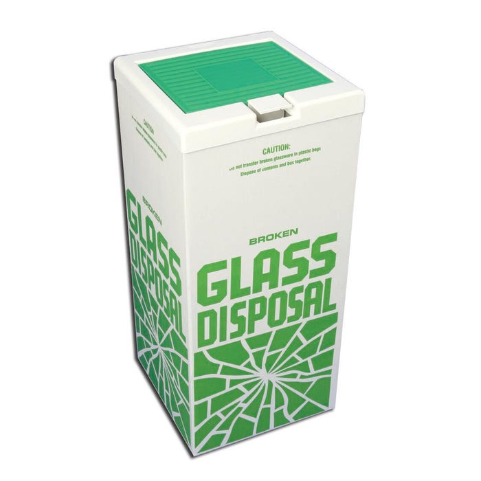 Scienceware Glass Disposal Box Cover, 12-1/2 x 12-1/2 Inches