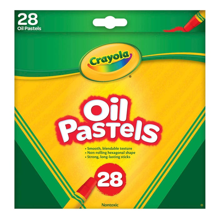 Crayola Oil Pastels, Assorted Colors, Set of 28