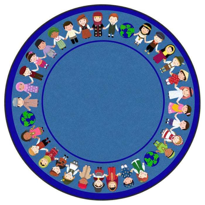 Childcraft The World is in Our Hands Carpet, Round