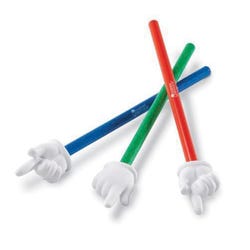 Learning Resources Hand Pointer Set, 15 Inches, Assorted Colors, Set of 3 083154