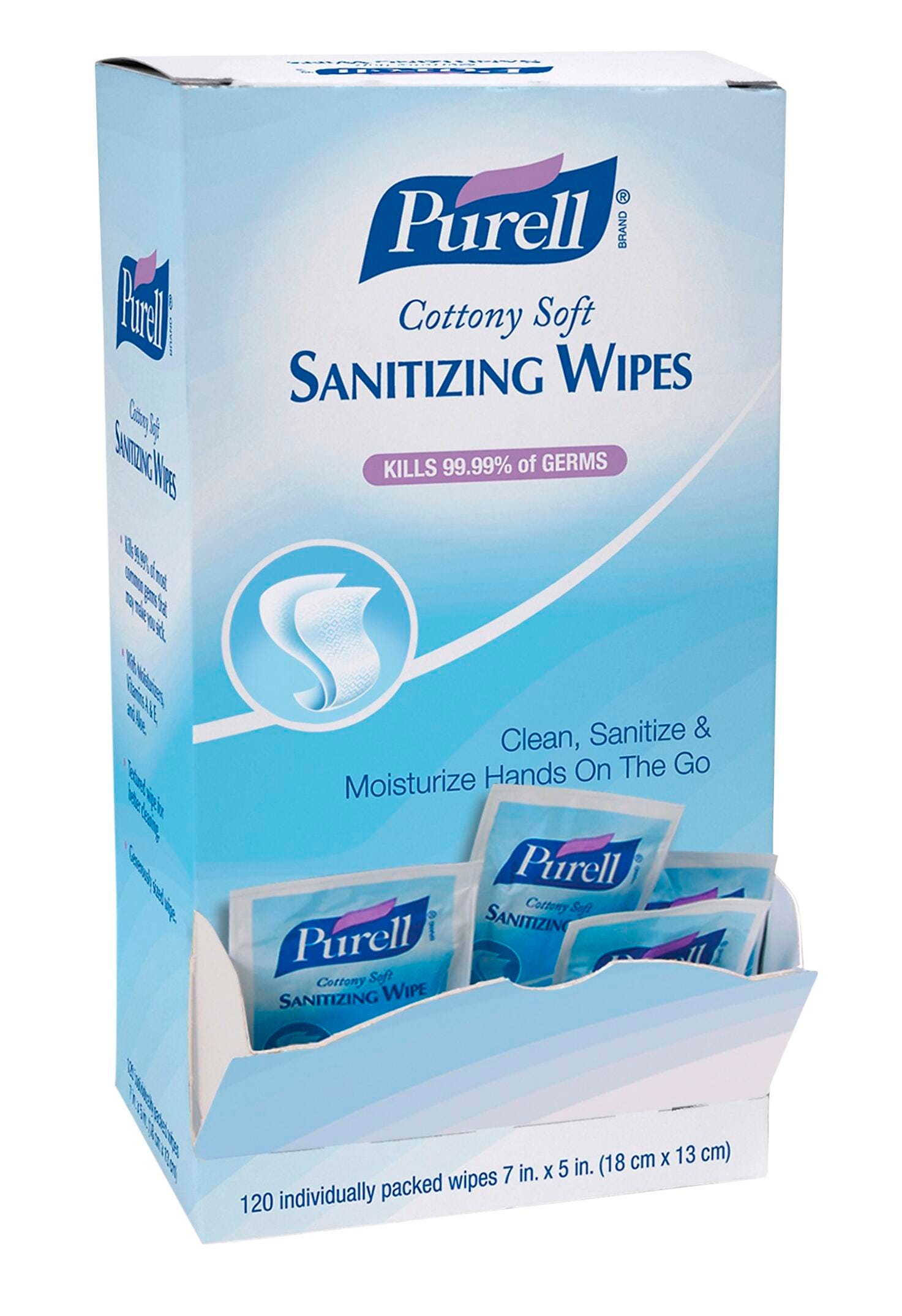 Image for Purell Hand Sanitizing Wipes, Individually Wrapped, 120 Count from School Specialty