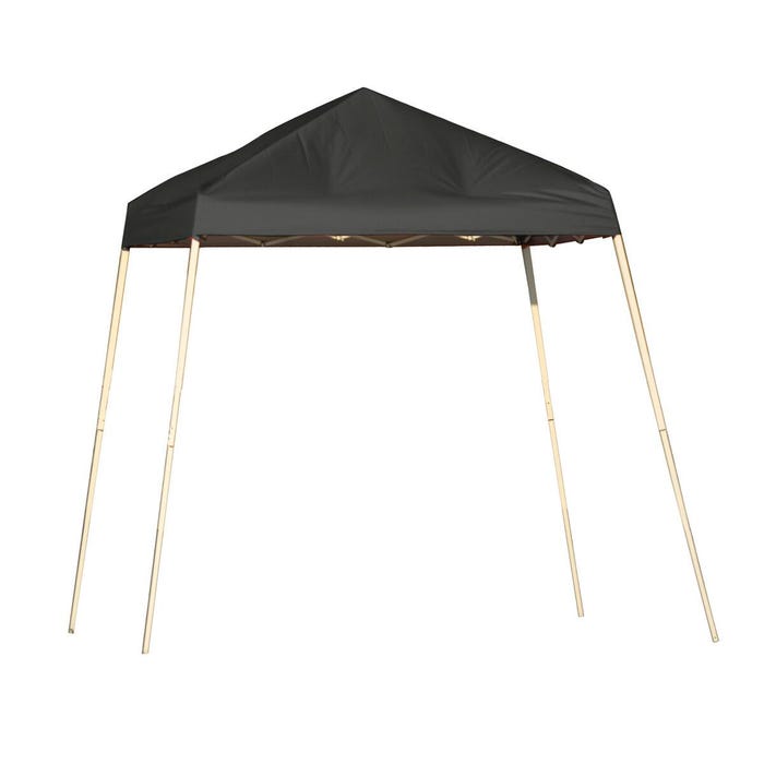 ShelterLogic Sport Pop-Up Canopy with Bag, 8 X 8 ft, Polyester Fabric Cover/Steel Frame, Black Cover