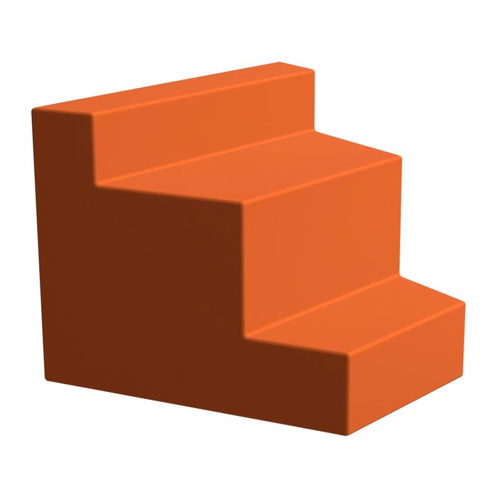 Classroom Select Soft Seating NeoFuse 3-Tier Inside Facing Wedge, 47-1/2 x 40-1/4 x 35 Inches