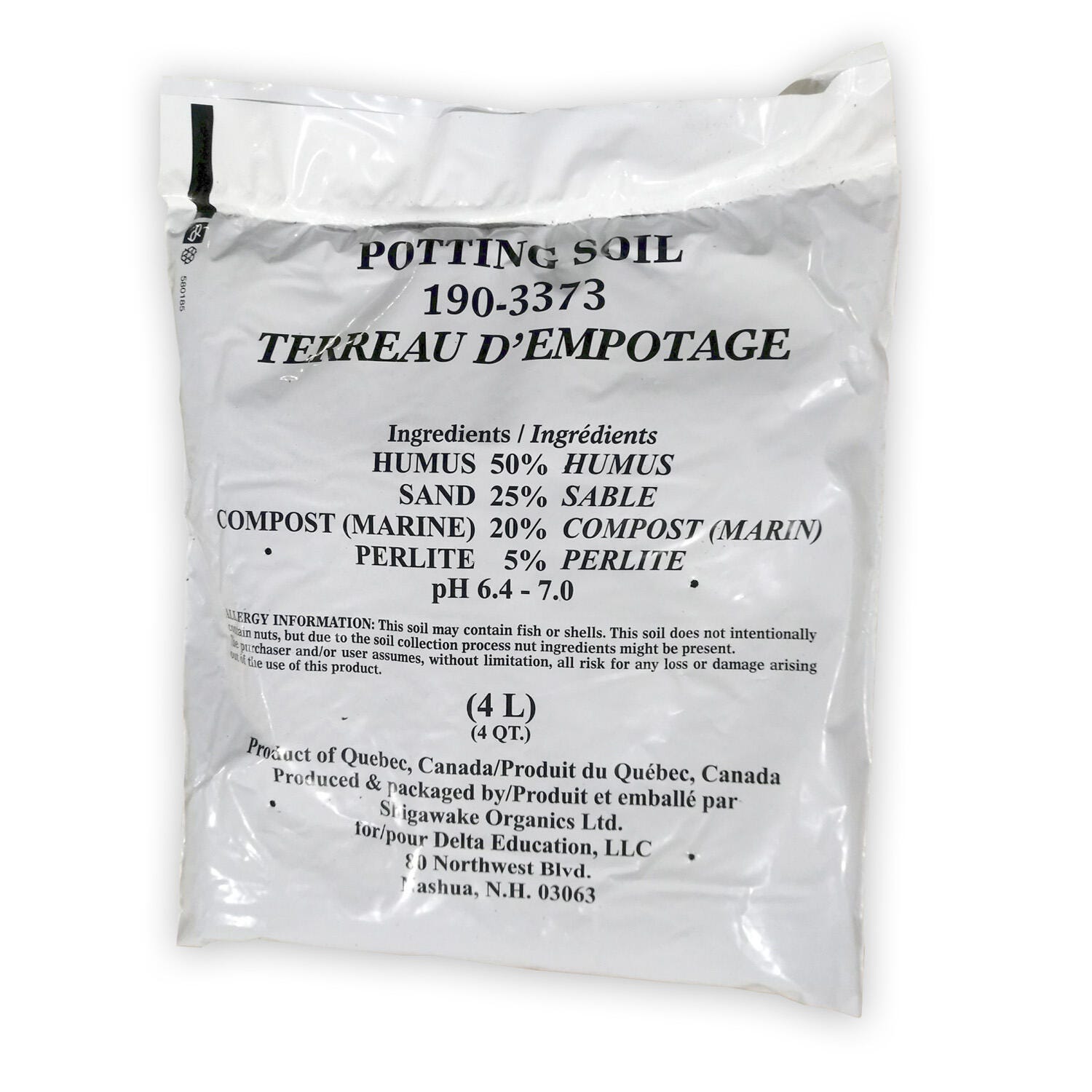 Delta Education Potting Soil, 4 Liters 190-3373