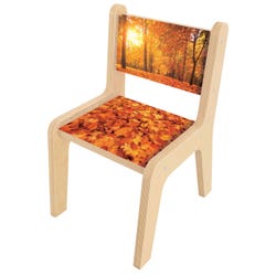 Whitney Brothers Nature View Autumn Chair, 12-Inch Seat, 13-3/4 x 17 x 23-1/2 Inches, Item Number 2106012