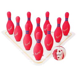 FlagHouse Full-Size Weighted Foam Bowling Set 2119894