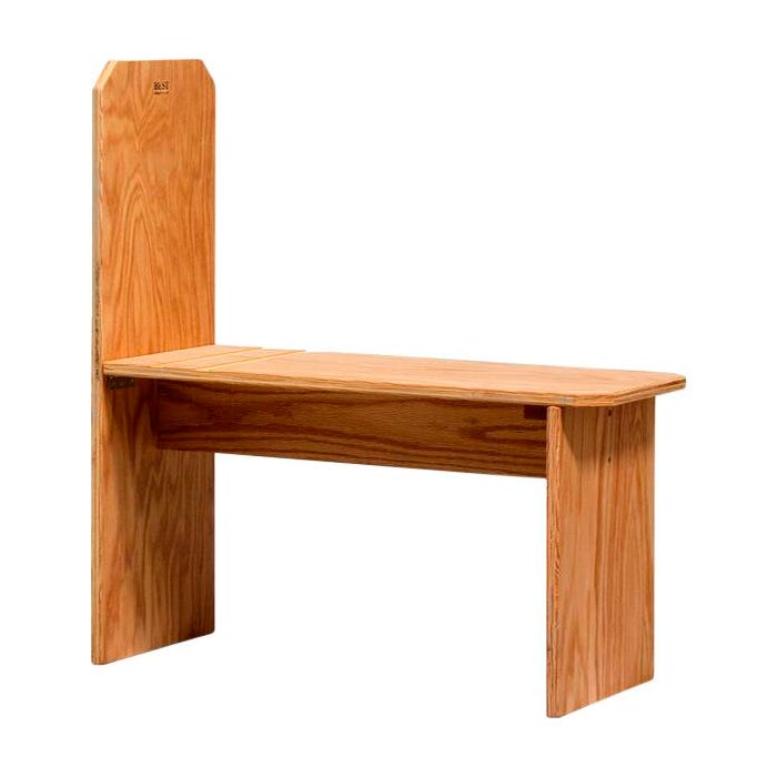 Jack Richeson Caballito Solid Oak Bench Seat, 29 x 13-1/2 x 17-1/4 Inches