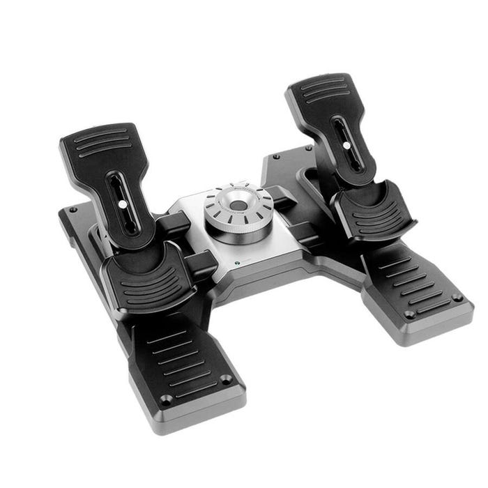 Saitek Professional Simulation Flight Rudder Pedals With Toe Brake