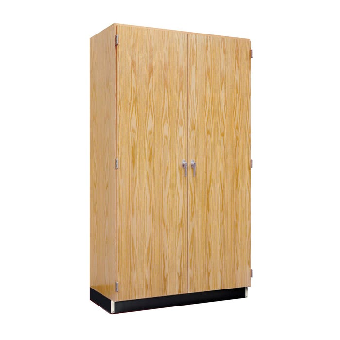 Diversified Spaces Storage Cabinet with Doors, 48 x 22 x 84 Inches, Oak