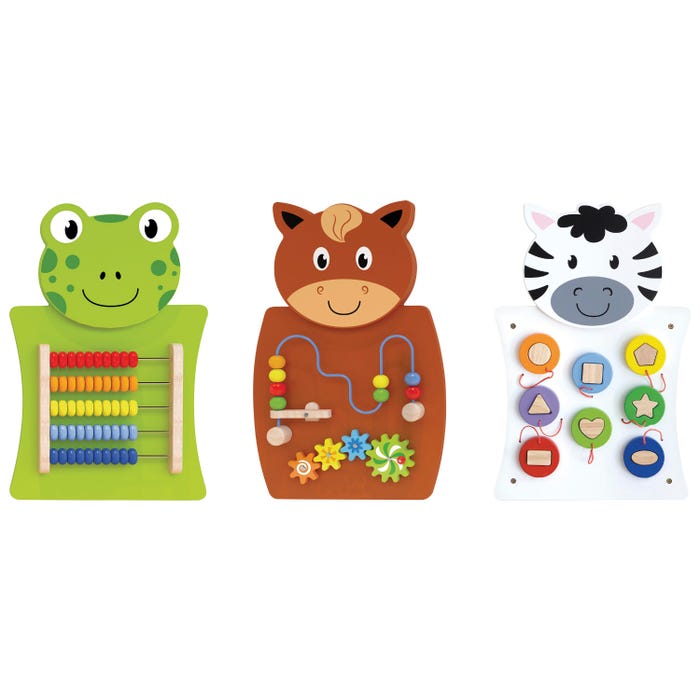 Spark & Wow Animal Activity Wall Panels, Assorted, Set of 3