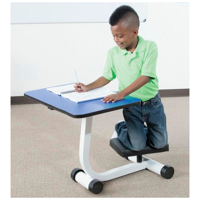 KIDSFIT KC-28 Single Kneel N Spin Desk, Rectangle