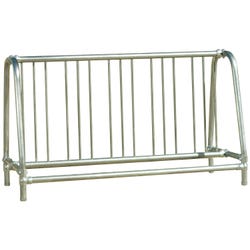 Ultra Site Double-Sided Starter Portable Institutional Bicycle Rack, 5 ft L, 10 Bikes, Steel, Galvanized, Item Number 631728