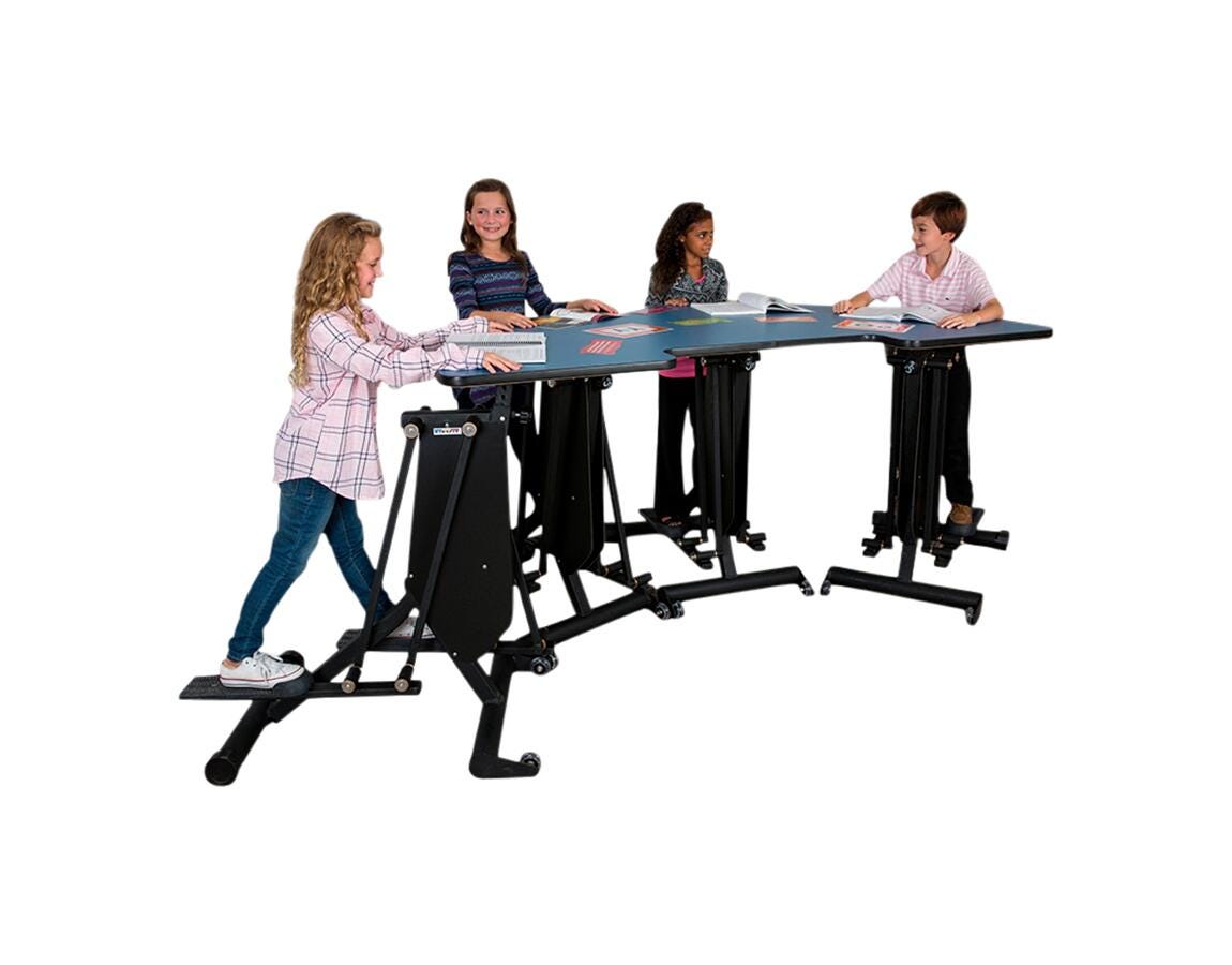 Image for KIDSFIT KC-54 Four Person Strider Desk from School Specialty