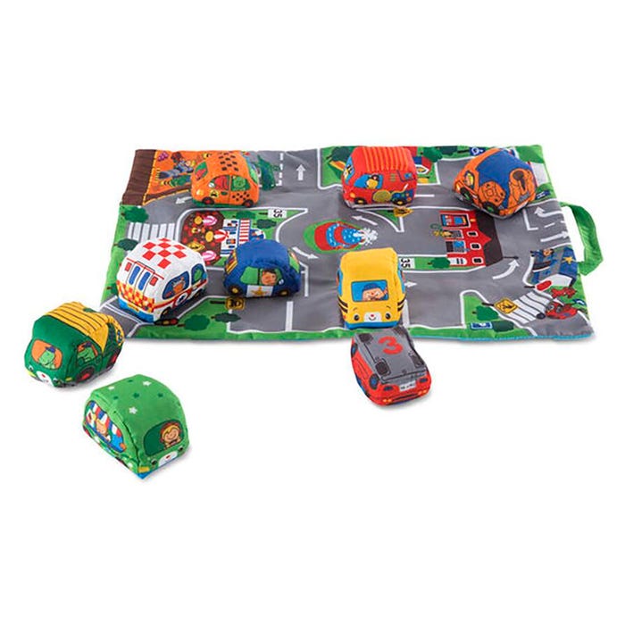Melissa & Doug Take-Along Town Play Mat, Set of 10