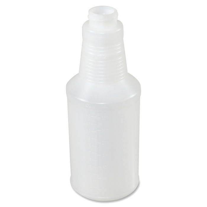 Genuine Joe 24 Ounce Plastic Bottle, Translucent, Pack of 24