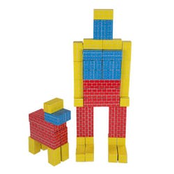 Melissa & Doug Deluxe Jumbo Cardboard Building Blocks, 40 Pieces in 3 Sizes, Item Number 1609290