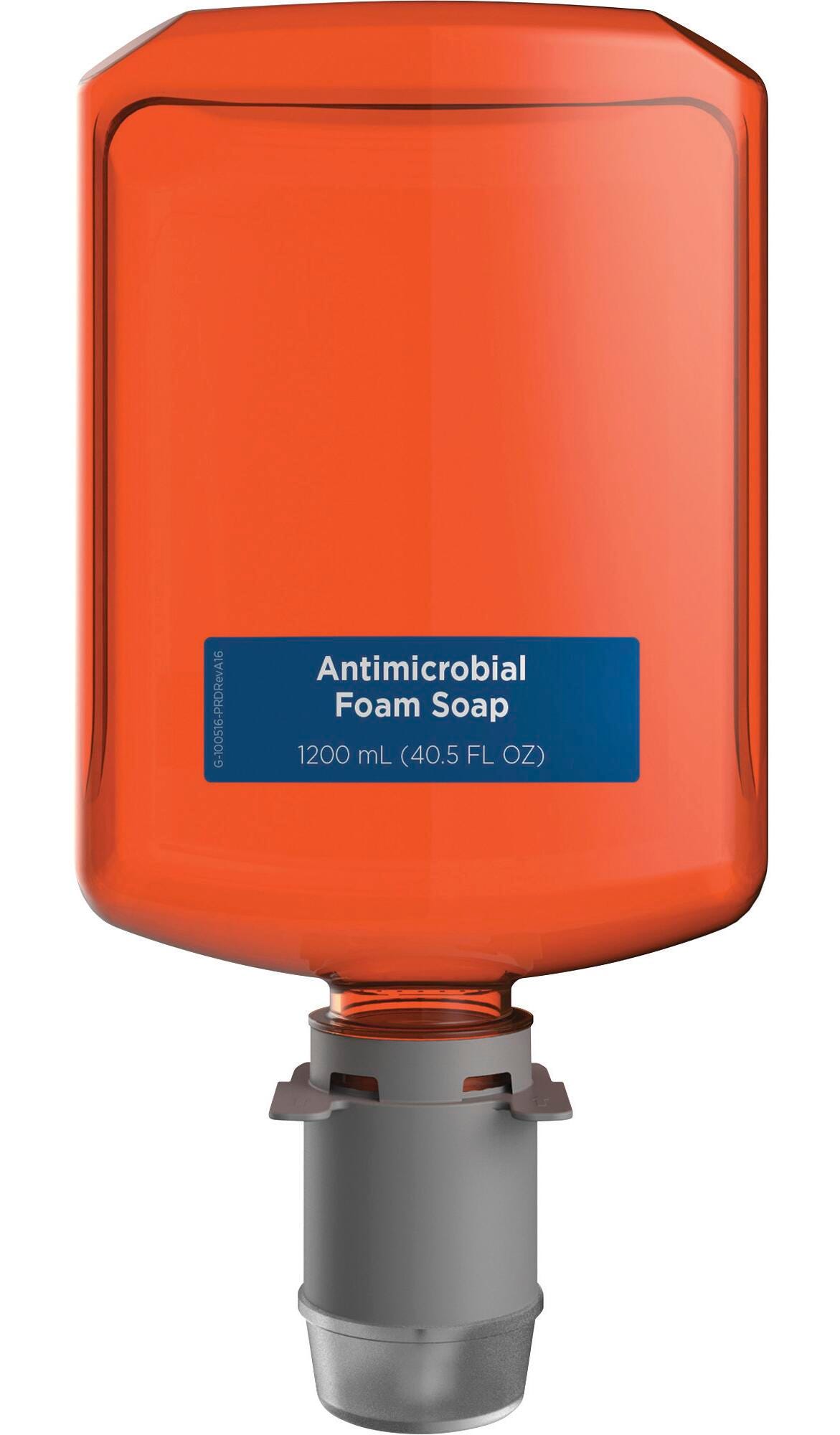 Georgia Pacific Antimicrobial Foam Soap, 1000ml, Pack of 4, Orange, Item Number 1587418