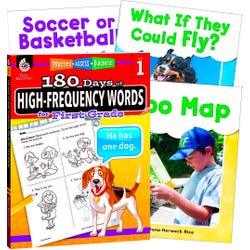 Teacher Created Materials Learn-at-Home: High-Frequency Words Bundle Grade 1, 4-Book Set, Item Number 2092214