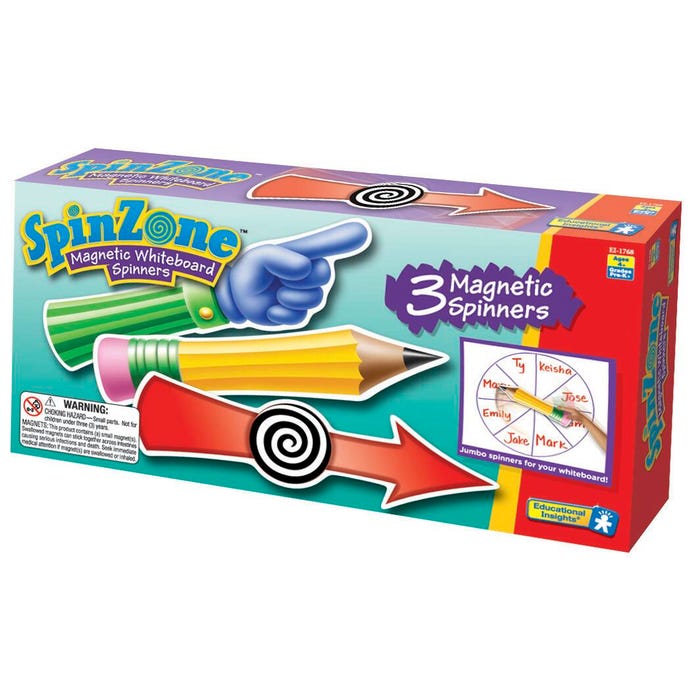 Educational Insights SpinZone Magnetic Whiteboard Spinners