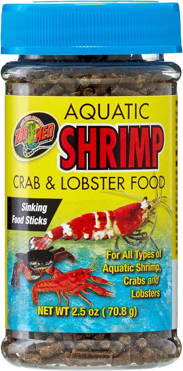 Zoo Med Laboratories Aquatic Shrimp Crab Lobster Food, 2-1/2 Ounces 2131990