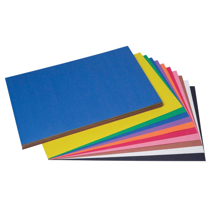 Prang Medium Weight Construction Paper, 12 x 18 Inches, Assorted, Pack of 100