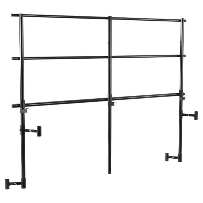 National Public Seating Back Guardrail for 3-Level Transport Riser, 70-1/2 x 3 x 66-1/4