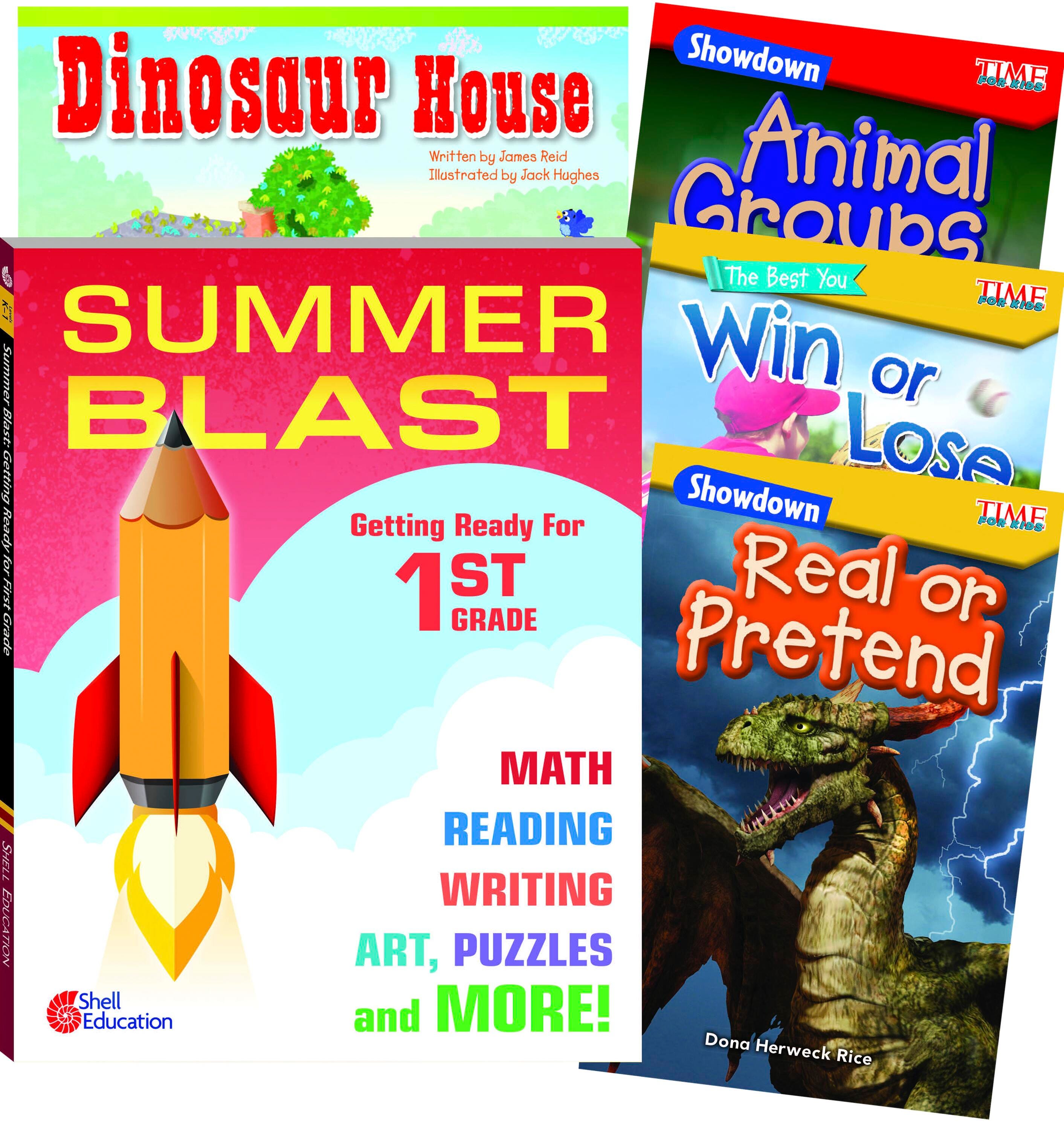 Image for Teacher Created Materials Learn-at-Home Summer Reading Bundle, Grade 1, Set of 5 from School Specialty