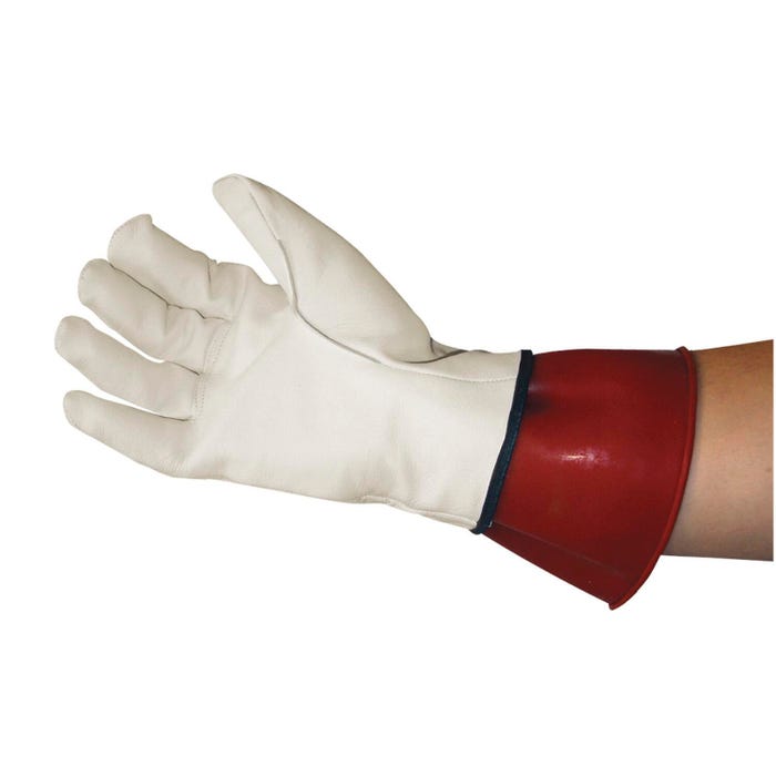 SAS Insulated Protective Over Gloves for HV, No 8, Medium, Rubber