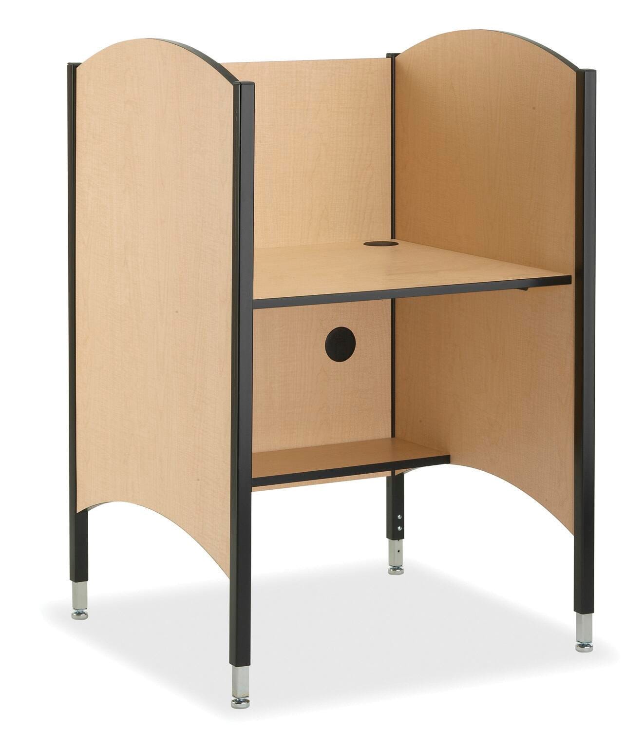 Smith Carrel Hi-Lo Carrel, 32-1/2 x 30 x 45-1/2-57-1/2 Inches 4001039