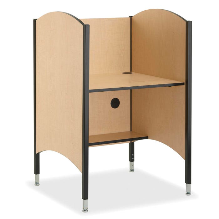Smith Carrel Hi-Lo Carrel, 32-1/2 x 30 x 45-1/2-57-1/2 Inches