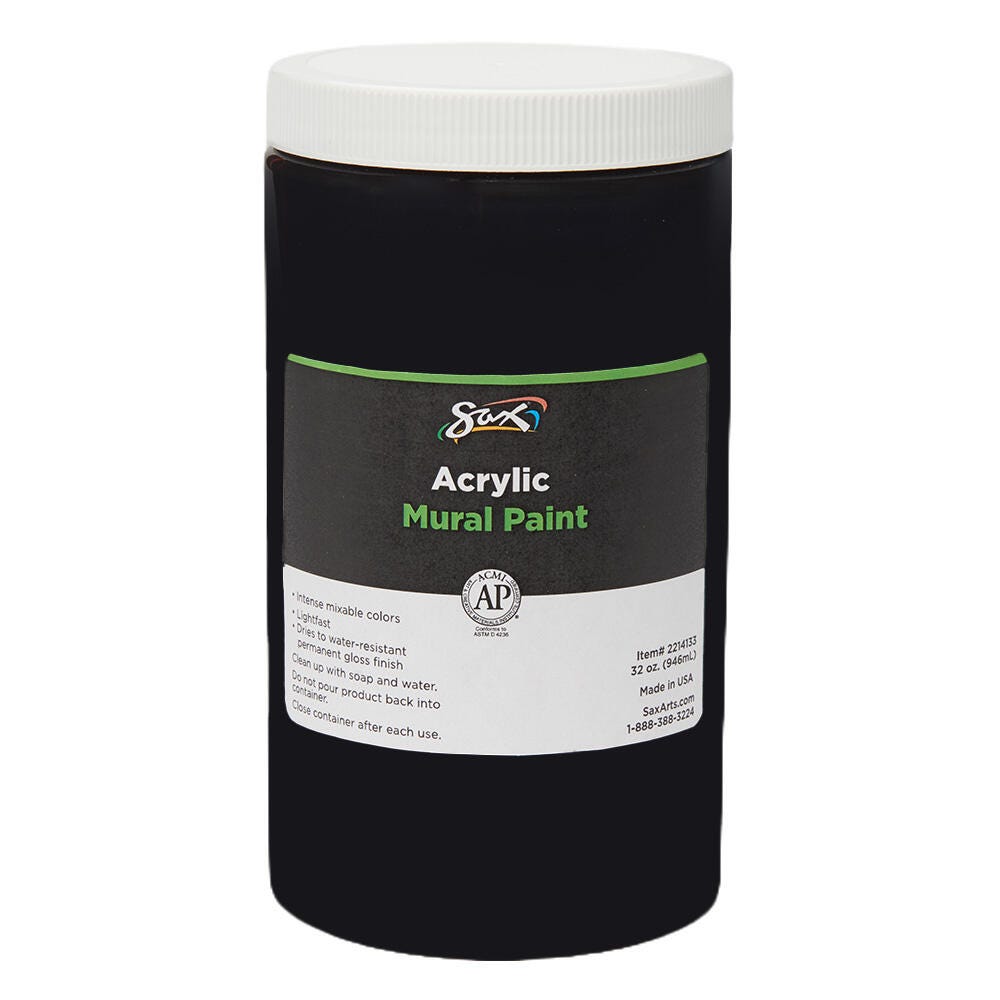 Image for Sax Acrylic Mural Paint, Quart, Mars Black from School Specialty