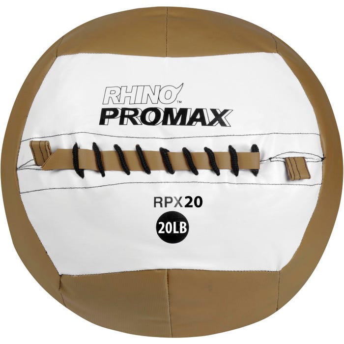 Champion Sports Rhino Skin Promax Medicine Ball, 20 Pounds, Brown