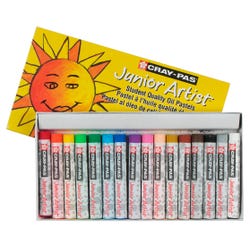 Sakura Cray-Pas Junior Artist Oil Pastels, Assorted Colors, Set of 16 059190