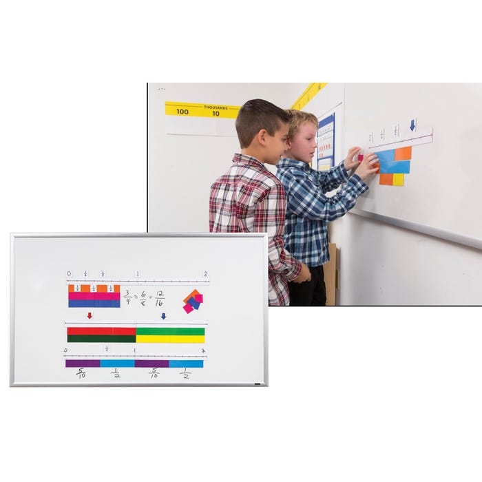 Didax Magnetic Fraction Number Line, Grades 3 - 5