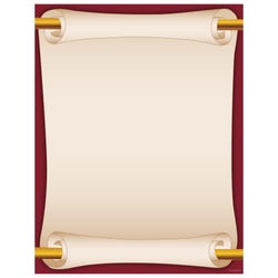Royal Consumer Products Geographics Scroll Letterhead, 8-1/2 x 11 Inch, 100 Sheets