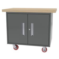 Greene Double Door Mobile Workbench, 38 x 24 x 34 Inches 4000507
