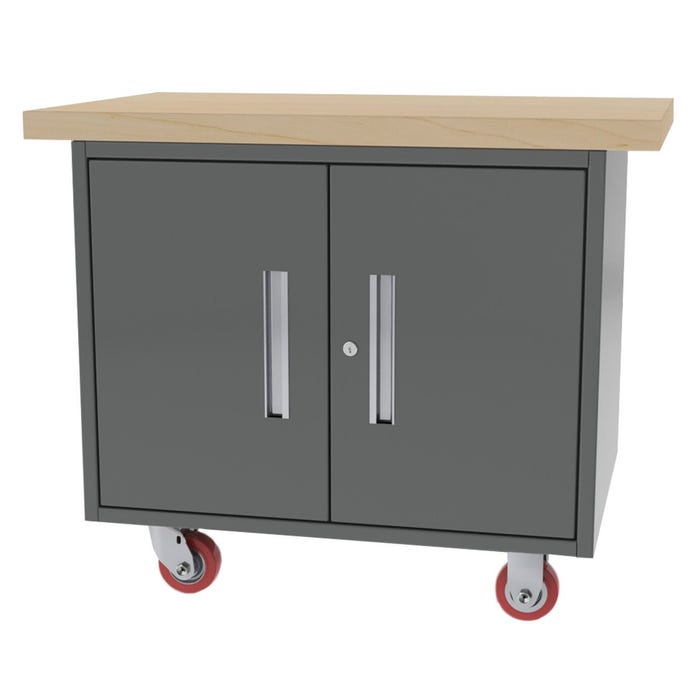 Greene Double Door Mobile Workbench, 38 x 24 x 34 Inches