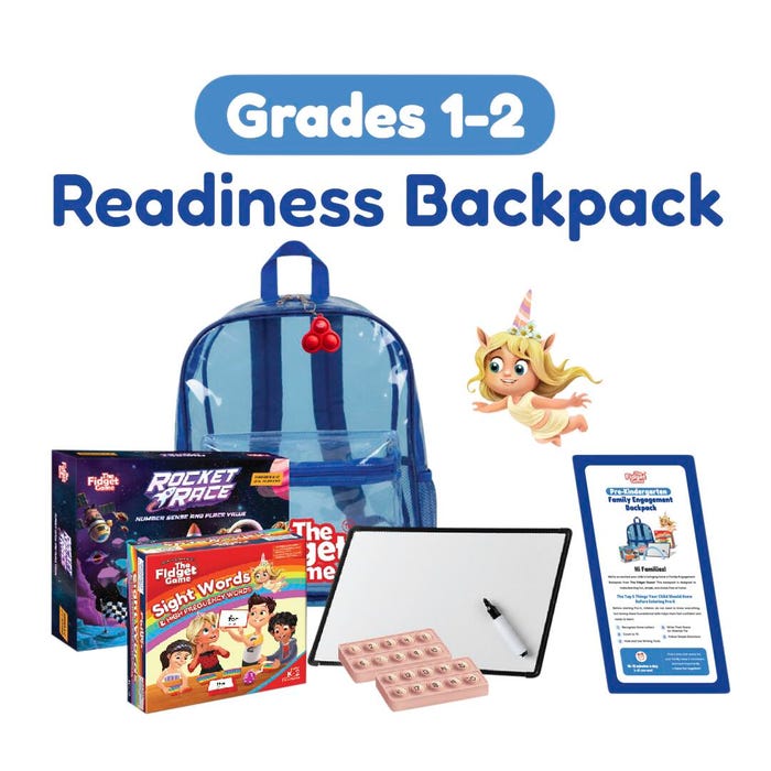 The Fidget Game Readiness Backpack, Grades 1 to 2