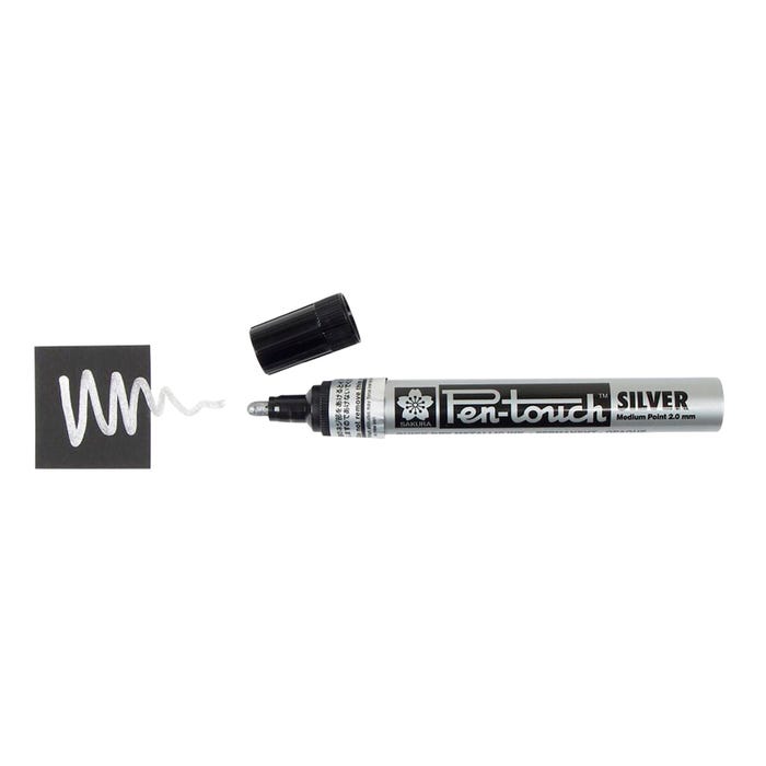 Sakura Pentouch Paint Marker, Medium Tip, Metallic Silver, Each