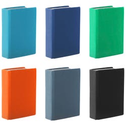 Kittrich Stretchable Book Covers, 8 x 10 Inches, Assorted Primary Colors, Set of 24, Item Number 2020936